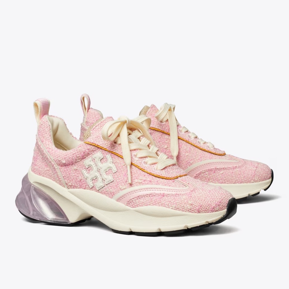 Tory Burch GOOD LUCK TWEED TRAINER sneakers 🩷